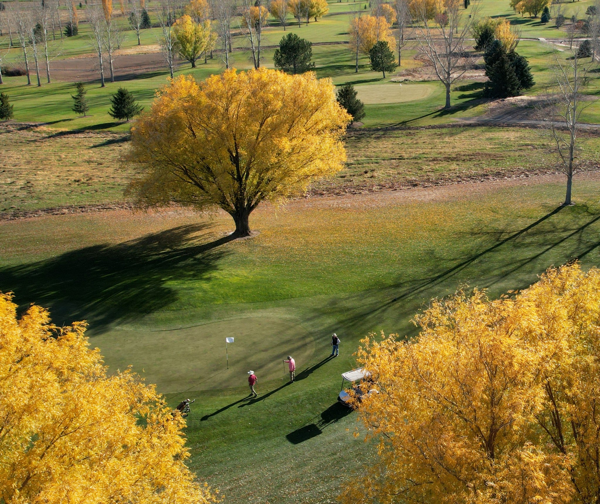 Autumn golf course